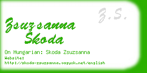 zsuzsanna skoda business card